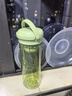樂扣樂扣（LOCK&LOCK）簡約大容量塑料水杯tritan帶茶漏提手戶外水壺男女杯子610ML綠色 曬單實拍圖