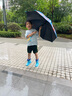 必好妝詩 奧特曼兒童晴雨傘男女童幼兒園上學半自動長柄輕便黑膠防水套傘 奧特曼-黑膠反光條 曬單實拍圖