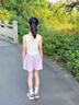 班尼路女童夏季套裝運(yùn)動(dòng)裙褲2025新款女孩涼感速干短袖洋氣短褲裙子夏裝 綠BN綠花小兔X+黑BN抱心兔XS 150 【推薦體重68-80斤】 曬單實(shí)拍圖