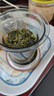 憶壺茶（YIHUTEA） 茶杯加厚玻璃泡茶杯茶水分離杯子辦公室綠茶杯子帶蓋耐熱茶道杯 【辦公套裝】四方杯墊+墨茗杯 曬單實(shí)拍圖