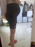 Spring Maternity喜臨四季款孕婦褲打底褲不勒薄款鯊魚(yú)褲托腹安全褲孕期瑜伽褲短褲 黑色 L-XL 曬單實(shí)拍圖