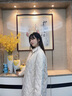 波司登25年秋女長(zhǎng)款90鵝絨極簡(jiǎn)小香風(fēng)菱形格羽絨服外套B250134188 曬單實(shí)拍圖