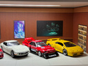 收藏家1:64微縮場(chǎng)景模型汽車(chē)停車(chē)場(chǎng)防塵罩多美卡車(chē)模收納架展示盒男生 1:64汽車(chē)展廳-棕-帶燈光 抽拉門(mén) 曬單實(shí)拍圖