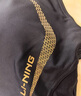 李寧（LI-NING）泳衣女專(zhuān)業(yè)訓練連體平角游泳衣女士時(shí)尚大碼泳裝011 黑金 XXL  曬單實(shí)拍圖