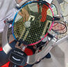 李寧（LI-NING）羽毛球拍戰(zhàn)戟8000青玉藍熒光耀粉全碳素控制型球拍單拍 4U空拍 曬單實拍圖