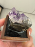天然水晶瑪瑙礦石標(biāo)本擺件兒童科普禮物原石手工滴膠桌面裝飾擺件 紫水晶款 曬單實(shí)拍圖