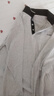 絲瀟男士長袖t恤夏季冰絲薄款長袖t恤男薄款夏裝新款秋季男長袖翻領T 【長袖】刺繡淺灰 3XL 145斤-160斤 曬單實拍圖