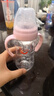 愛得利嬰兒tritan奶瓶防摔寬口徑仿母乳1-3歲吸管杯初生兒 【櫻花粉】帶手柄重力球 240ml 6月+ 曬單實(shí)拍圖