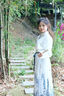 唐菓蜜馬面裙全套連衣裙2024春季新款清冷風(fēng)新中式國(guó)風(fēng)日常改良漢服旗袍 白色上衣+書(shū)法馬面裙 S 曬單實(shí)拍圖