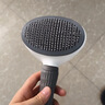 貓梳子梳毛刷貓咪去浮毛貓毛清理器除毛器針梳狗狗梳子寵物用品 貓梳子 藍色一件去毛 曬單實(shí)拍圖