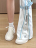 莎萊茜（SALAXI）2025年夏季新款百搭厚底愛(ài)心休閑鞋男女同款情侶輕便運動(dòng)德訓板鞋 白色 36 女款 曬單實(shí)拍圖