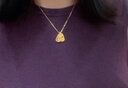 中國黃金（CHINA GOLD）黃金項鏈女款新款立體足金葫蘆金剛杵吊墜節(jié)日生日禮物送女友愛人 【今/次日達】葫蘆金剛杵+S925鏈 約0.6g 曬單實拍圖