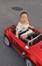 康帥愛(ài)貝美奔馳復古車(chē)男女孩兒童電動(dòng)車(chē)遙控玩具車(chē)充電動(dòng)汽車(chē)可坐人生日禮物 烤漆紅+12V7+雙驅+皮座+禮包 曬單實(shí)拍圖