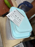特百惠（Tupperware）冷凍2.5L*4保鮮盒食品級冰箱儲物密封收納盒肉類速凍速解 馬卡藍 曬單實拍圖