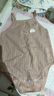 貝樂咿嬰兒夏季純棉吊帶包屁衣0-2歲男女寶寶衣服無(wú)袖連體衣三角哈衣 6920米白+6924藕粉 59cm （推薦0-3月） 曬單實(shí)拍圖