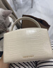 CHARLES&KEITH鱷魚(yú)紋凱莉包手提斜挎婚包包女包生日禮物七夕禮物CK2-50270880-1 Black黑色 S 曬單實(shí)拍圖