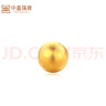 中鑫珠寶足金古法金珠黃金散珠DIY配件光珠手串金珠手繩古法手鏈 0.37g（5顆3mm） 曬單實(shí)拍圖