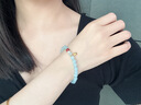 GUSKI法國(guó)輕奢品牌海藍(lán)寶手鏈女南紅瑪瑙古法翡翠紀(jì)念日生日禮物送女友 海藍(lán)寶瑪瑙手鏈 【品牌限定禮盒包裝】 曬單實(shí)拍圖