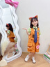 G.DUCKKIDS童裝兒童瘋狂動物城女童夏季新款朱迪尼克警官衣服男童卡通套裝 女童三件套 110 建議100-110cm4-5歲 曬單實拍圖