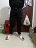 羅蒙春秋季潮牌牛仔褲男韓版潮流哈倫褲寬松闊腿束腳褲青年蘿卜褲子 黑灰色 XL 體重151-165斤 曬單實(shí)拍圖