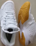 李寧（LI-NING）羽毛球鞋男女同款減震耐磨訓(xùn)練鞋標(biāo)準(zhǔn)白AYTT001-5 白色 41碼 曬單實(shí)拍圖