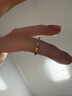 中國黃金（CHINA GOLD）足金碎冰冰戒指男女款黃金固口素圈指環(huán)情人節(jié)生日禮物送女友老婆 碎碎冰戒指 圈號10 1g 曬單實拍圖