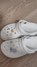 crocs卡駱馳厚底云朵洞洞鞋戶外|206750 白色-100 36/37(230mm)  曬單實(shí)拍圖