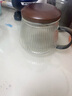 PAKCHOICE泡茶杯茶水分離玻璃水杯子辦公室男女綠茶花茶杯帶蓋帶把手耐高溫 曬單實(shí)拍圖