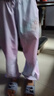 迪士尼愛(ài)莎公主冰絲褲防蚊褲兒童2025夏季薄款褲子PBZPL1026 漸變紫130 曬單實(shí)拍圖