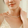 米蔓（MIMORE）小米珠仿珍珠項(xiàng)鏈女士年輕款輕奢高級(jí)感鎖骨鏈女生生日禮物送閨蜜 曬單實(shí)拍圖