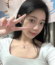 老鳳祥托帕石愛(ài)心S999足銀項鏈女士吊墜2025新款女生生日禮物送女友老婆 【此心唯你】項鏈＋證書(shū)＋禮盒 曬單實(shí)拍圖