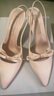 CHARLES&KEITH緞面蝴蝶結(jié)尖頭高跟涼鞋女CK1-60361556 Light Pink淺粉色 37 曬單實拍圖