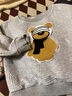 G.DUCKKIDS童裝男童套裝秋裝2025新款寶寶春秋兒童衛(wèi)衣小童帥嬰兒衣服女兩件 熱售灰色 圍巾熊套裝 80 1歲內(nèi) 曬單實(shí)拍圖