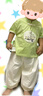 優(yōu)奇嬰兒衣服男女套裝寶寶漢服嬰幼兒唐裝短袖短褲分體兩件套夏裝薄款 曬單實拍圖