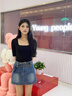 嘉麗薇方領中袖t恤女夏季低領緊身內(nèi)搭五分袖打底衫修身半截袖棉質(zhì)上衣 黑色 L 【100-110斤】 曬單實拍圖