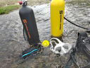 SNORKEL SHARK4L潛水下呼吸器氣瓶便攜式水肺娛樂(lè)打撈深浮潛全套裝備魚(yú)鰓氧氣罐 套餐1-黑色-氣瓶+雙肩背架+面鏡 曬單實(shí)拍圖