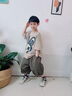 G.DUCKKIDS小黃鴨兒童裝男童夏裝套裝中大童男孩夏季運(yùn)動(dòng)夏款薄款酷帥氣潮 咖綠 160 cm 曬單實(shí)拍圖