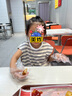 無印良品（MUJI）大童涼感天竺編織條紋無袖T恤童裝兒童夏季男童女童上衣涼感物語 米色條紋 130 /64A 曬單實拍圖