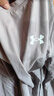 安德瑪（Under Armour）男女童速干長袖T恤兒童長袖休閑運(yùn)動(dòng)上衣251121133 白色 170  曬單實(shí)拍圖