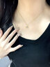 中國黃金（CHINA GOLD）黃金項鏈女足金莫比烏斯環(huán)羽你相伴吊墜七夕情人節(jié)生日禮物送女友 羽你相伴吊墜 約1.4g【贈銀鏈】 曬單實拍圖