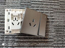 飛利浦（PHILIPS）開(kāi)關(guān)插座家用恒曦86型空調(diào)一開(kāi)雙控網(wǎng)絡(luò)面板深灰色 空調(diào)三孔16A帶開(kāi)關(guān) 插座 曬單實(shí)拍圖