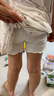 尼多熊女童內(nèi)褲安全褲防走光寶寶平角內(nèi)褲打底褲兒童四角短褲 粉+白 L 曬單實(shí)拍圖