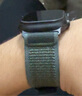 表帶哥適用蘋(píng)果手表表帶s10表帶高定款夏季透氣S11/9/8/7iwatch45/46/49MM/ultra2/3/1野徑尼龍表帶綠M/L 曬單實(shí)拍圖