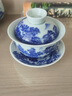 奈維斯?。∟AVSTIN）景德鎮青花瓷功夫茶具套裝高檔家用中式陶瓷茶杯蓋碗茶壺整套 乘風(fēng)破浪套裝 曬單實(shí)拍圖