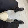 京東京造桑蠶絲休閑褲男夏季薄款冰爽西褲男直筒寬松商務(wù)黑31 曬單實(shí)拍圖