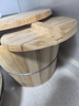 竹杉緣蒸桶蒸飯木桶木桶飯蒸飯桶米飯甑子蒸籠家用蒸木正子飯木飯桶杉木 24cm弧邊木桶+平蓋+木底 曬單實(shí)拍圖