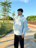 企鵝駱駝聯(lián)名風盾三合一沖鋒衣運動戶外夾克M34CA9D682 遠山藍 L 曬單實拍圖