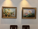 帝旗純手繪油畫(huà)蘋(píng)果吉祥掛畫(huà)新中式餐廳裝飾畫(huà)臥室床頭畫(huà)飯廳背景墻畫(huà) 692金框 80X60 曬單實(shí)拍圖