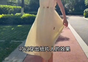 三彩2025夏季新款法式背心裙萊賽爾連衣裙圓領(lǐng)串珠腰繩長(zhǎng)裙M 嫩黃色 M 160/84A 曬單實(shí)拍圖