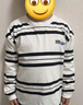 G.DUCKKIDS男童恤長袖春秋款2025新款兒童男孩純棉上衣大童春季童裝 白色 170 cm 曬單實拍圖